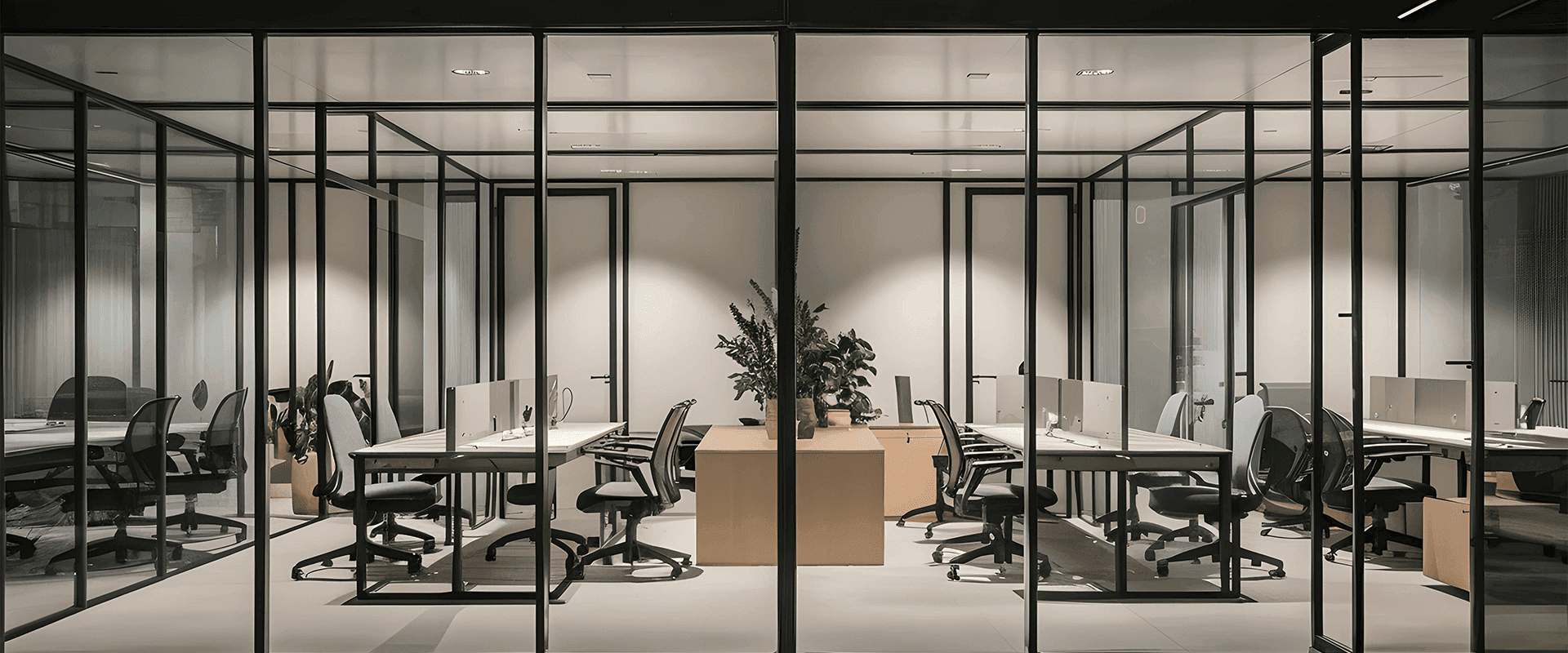 Office building construction